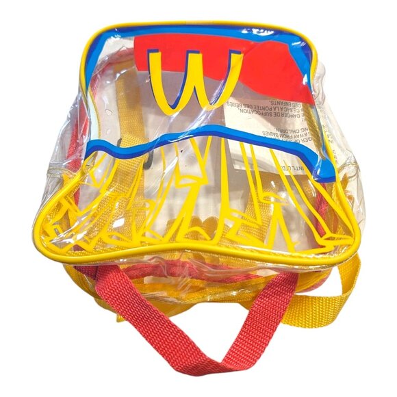 McDonald’s Backpack French Fries Small Clear Plastic Play Food Yellow Red Trim - Picture 4 of 8